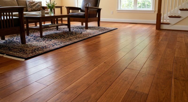 Cherry Floor Installation in Chepachet, RI