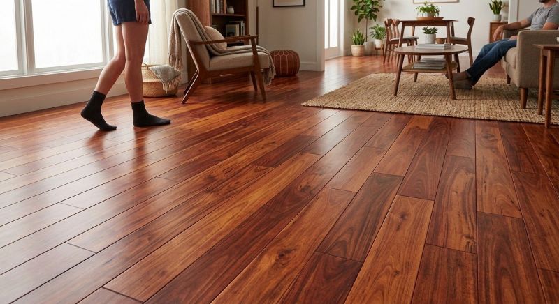 Cherry Floor Installation in Halifax, MA