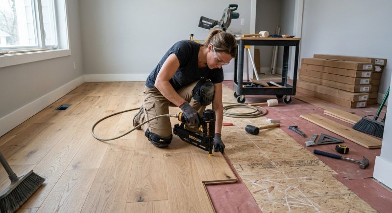 Hardwood Floor Installation in Plainville, MA