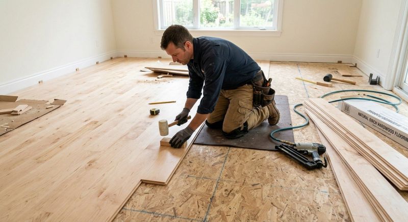 Maple Flooring Installation in Fall River, MA