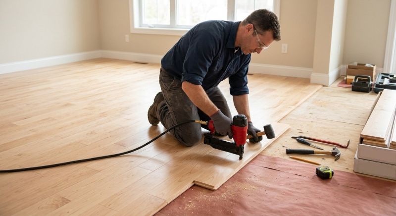 Maple Flooring Installation in Rockland, MA