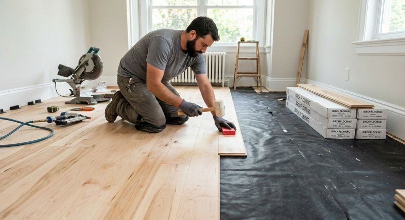 Maple Flooring Installation in Wellesley, MA