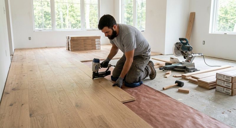 Oak Floor Installation in Hanson, MA
