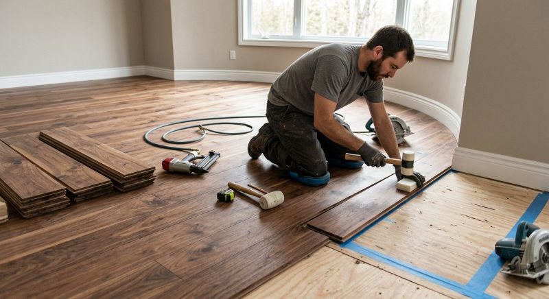Walnut Flooring Installation in North Attleboro, MA