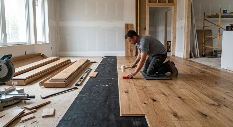 Wide Plank Floor Installation in North Attleboro, MA