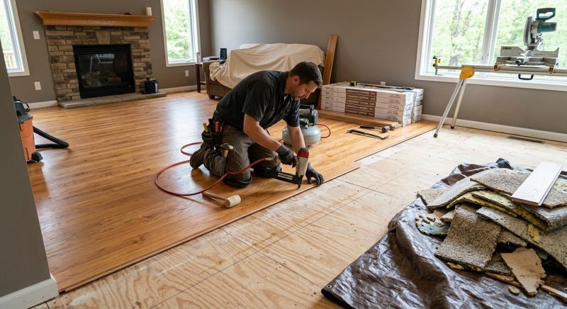 Wood Floor Replacement in Attleboro Falls, MA
