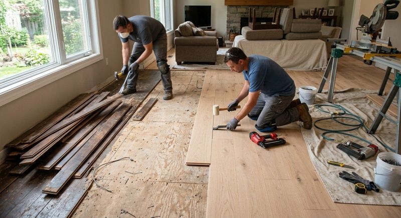 Wood Floor Replacement in Foster, RI
