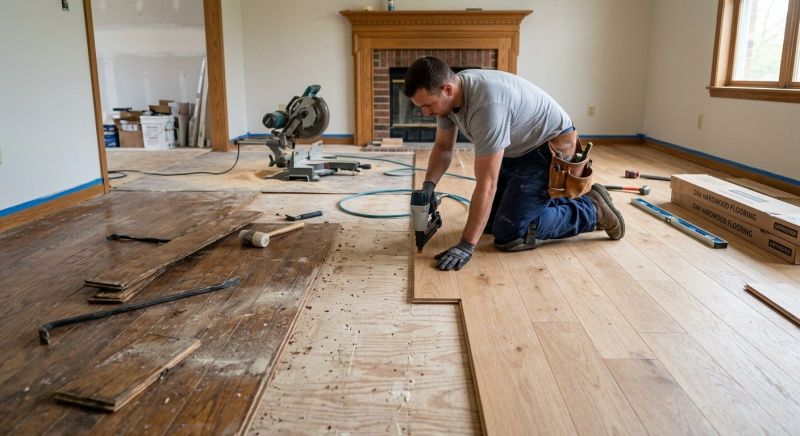 Wood Floor Replacement in Natick, MA