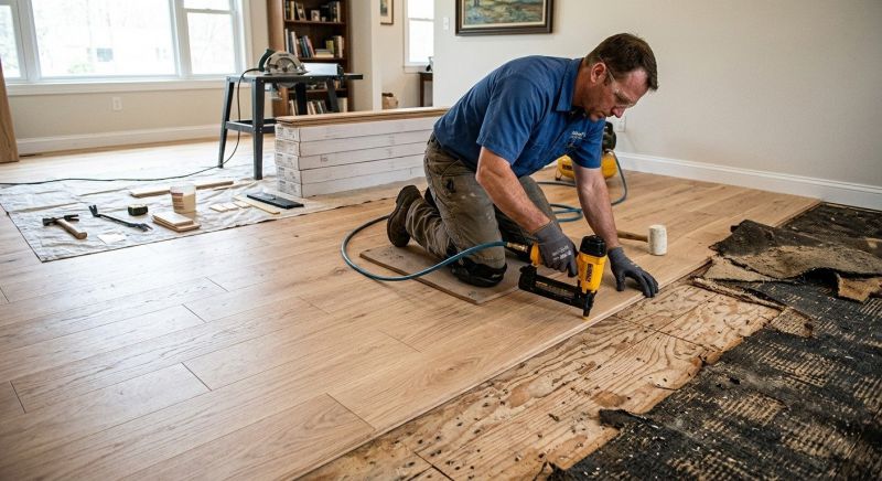 Wood Floor Replacement in Norwood, MA